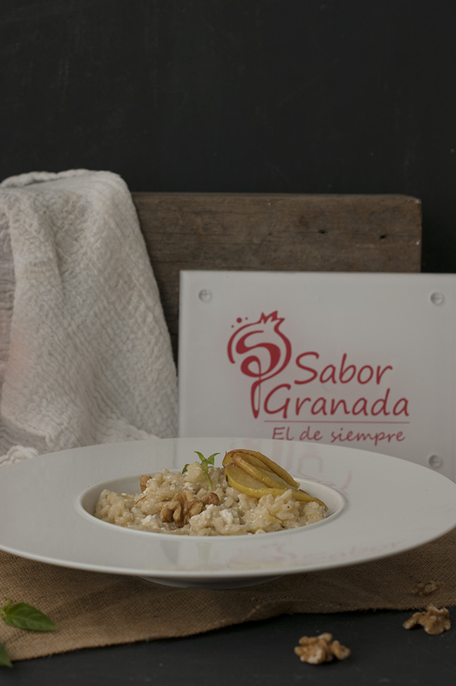 Risotto de manzana y requesón con nueces - Sabor Granada Risotto de manzana y requesón con nueces - Sabor Granada