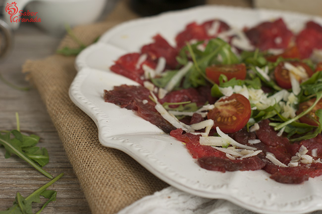 Cómo hacer Carpaccio de ternera pajuna - Sabor Granada Cómo hacer Carpaccio de ternera pajuna - Sabor Granada