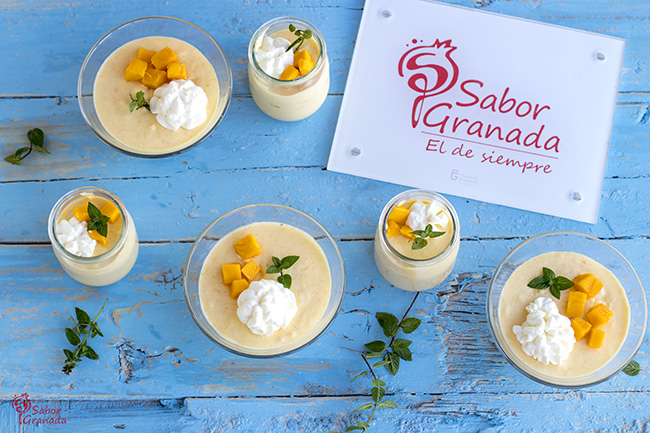Mousse de mango - Sabor Granada Mousse de mango - Sabor Granada