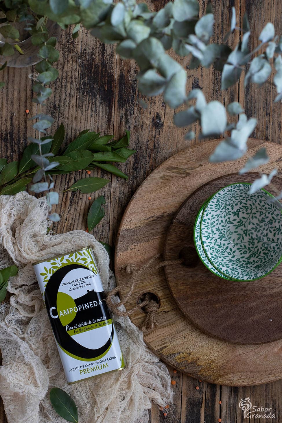 AOVE Campopineda para elaborar la receta de ensalada de lentejas AOVE Campopineda para elaborar la receta de ensalada de lentejas