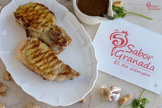 Entrecot de cerdo San Pascual con salsa Satay - Sabor Granada Entrecot de cerdo San Pascual con salsa Satay - Sabor Granada