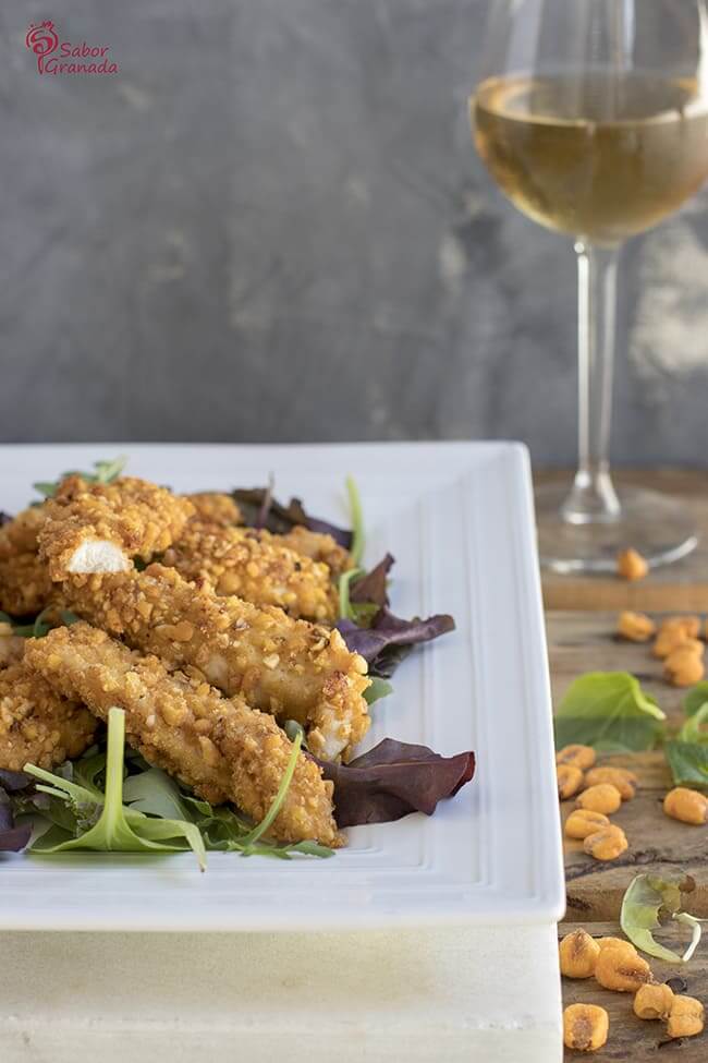 Fingers de pollo con maíz tostado - Sabor Granada Fingers de pollo con maíz tostado - Sabor Granada