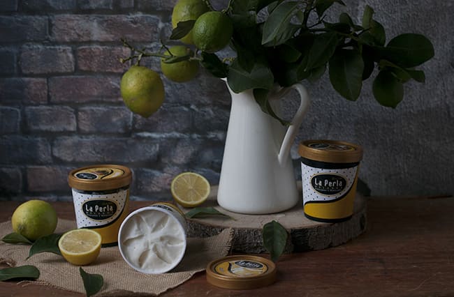Helados La Perla para hacer sorbete de limón - Sabor Granada Helados La Perla para hacer sorbete de limón - Sabor Granada