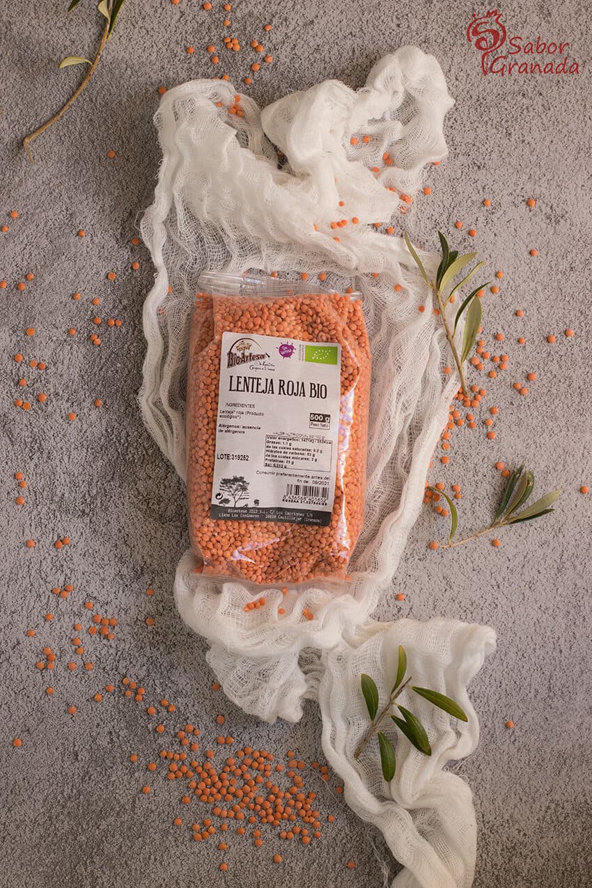 Lenteja roja de Bioartesa para la elaboración de hamburguesas de lentejas- Sabor Granada Lenteja roja de Bioartesa para la elaboración de hamburguesas de lentejas- Sabor Granada