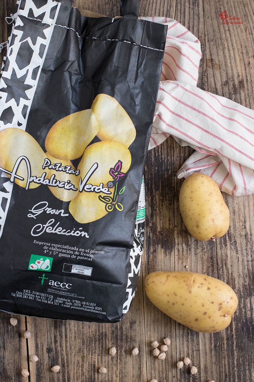 Patatas Eduardo Sanz para la elaboración de esta receta de puchero andaluz - Sabor Granada Patatas Eduardo Sanz para la elaboración de esta receta de puchero andaluz - Sabor Granada