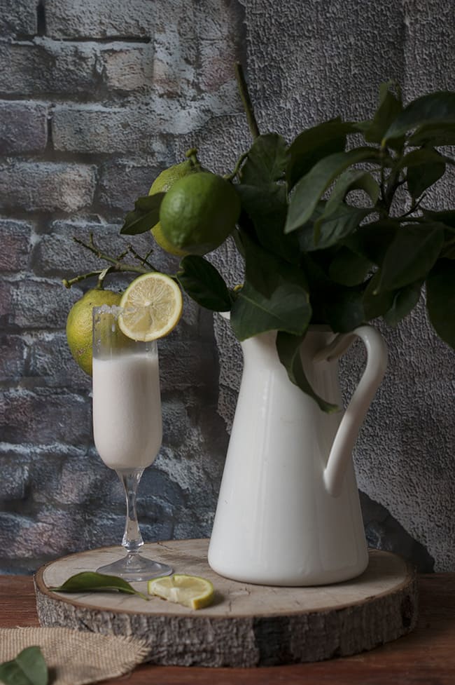 Sorbete de limón al champín - Sabor Granada Sorbete de limón al champín - Sabor Granada