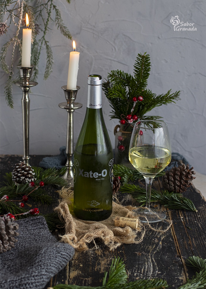 vino blanco Xate-O de Calvente para maridar los pimientos del piquillo rellenos de gambones - Sabor Granada vino blanco Xate-O de Calvente para maridar los pimientos del piquillo rellenos de gambones - Sabor Granada