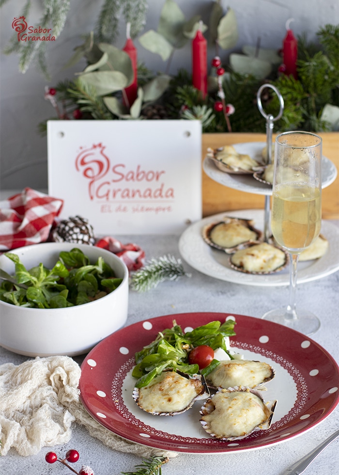 Zamburiñas gratinadas - Sabor Granada Zamburiñas gratinadas - Sabor Granada