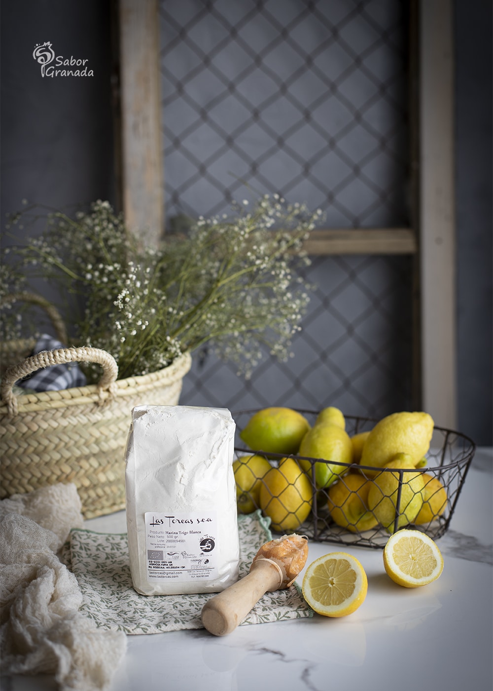 Harina de trigo Las Torcas para hacer una tarta de limón y merengue - Sabor Granada Harina de trigo Las Torcas para hacer una tarta de limón y merengue - Sabor Granada
