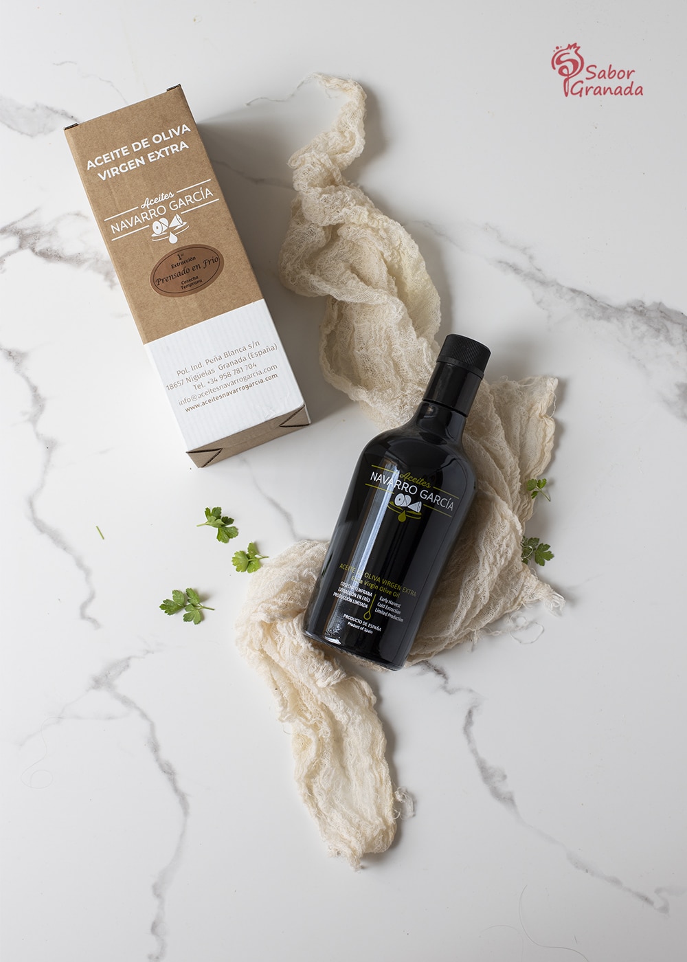 AOVE de Aceites Navarro García para hacer un carpaccio de quisquilla de Motril - Sabor Granada AOVE de Aceites Navarro García para hacer un carpaccio de quisquilla de Motril - Sabor Granada