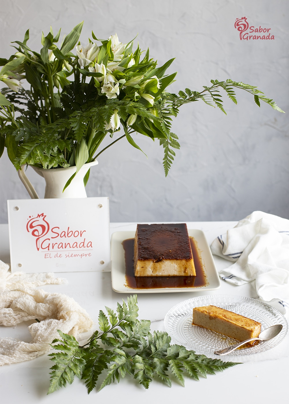 Plato de pudin de coco - Sabor Granada Plato de pudin de coco - Sabor Granada