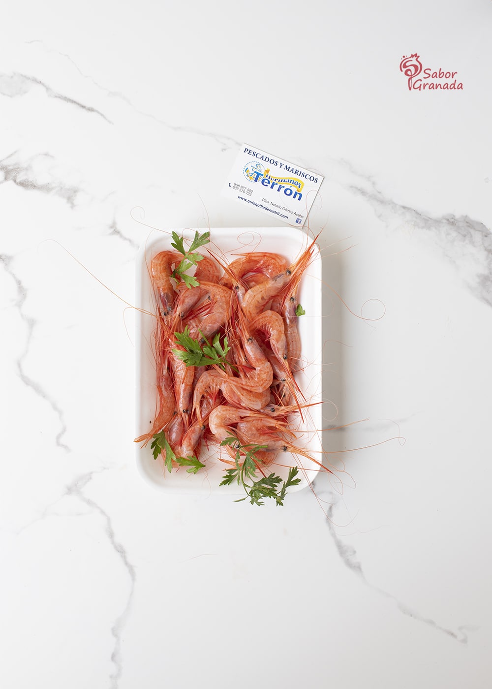 Quisquillas de Motril de Pescados Terrón para hacer un carpaccio - Sabor Granada Quisquillas de Motril de Pescados Terrón para hacer un carpaccio - Sabor Granada